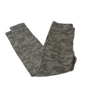 No Boundaries Green Camo Pull On Jeggings Juniors Large 11- 13 Polyester Blend